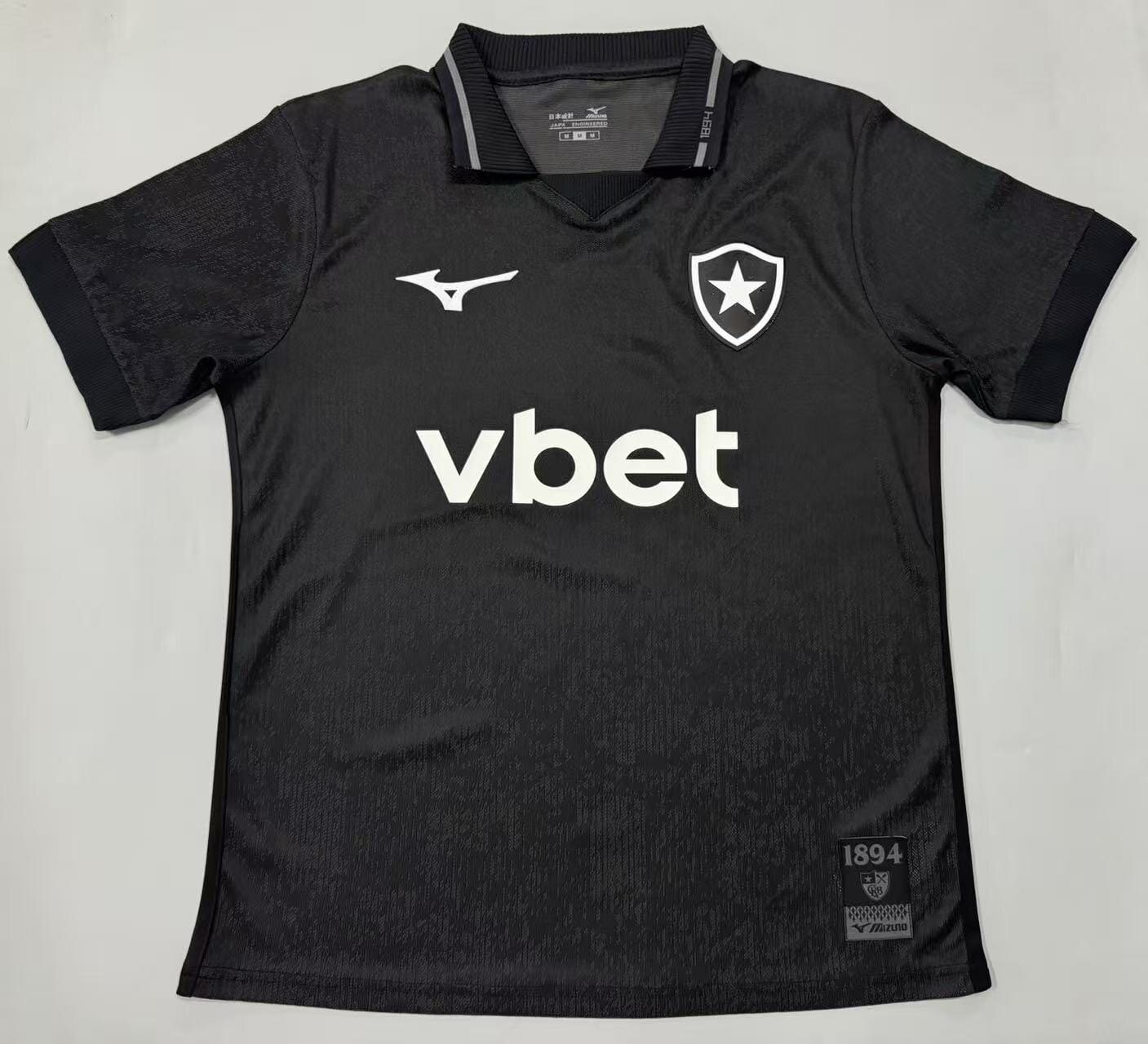 Frente da camisa Botafogo preta